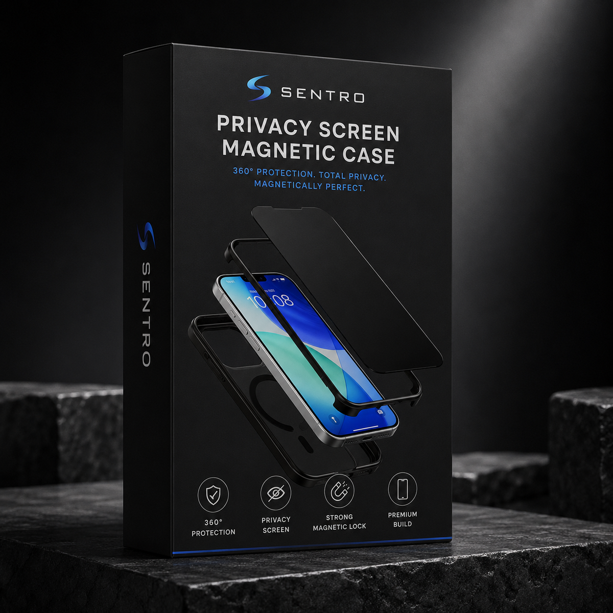 SENTRO Magnetic Privacy Armor Case